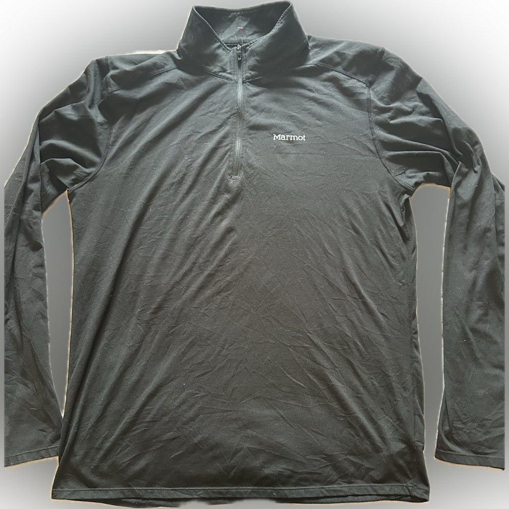 Marmot Air Exchange base layer UPF 50 1/4 zip. Large